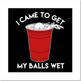 I Came To Get My Balls Wet - Beer Lover Posters and Art